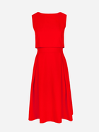 Плаття міді літнє жіноче Makover K005 S Червоне (5903068457913) - зображення 3