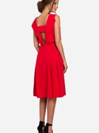 Плаття міді літнє жіноче Makover K005 2XL Червоне (5903068457937) - зображення 2