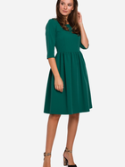 Плаття міді літнє жіноче Makover K010 XL Зелене (5903068458972) - зображення 1