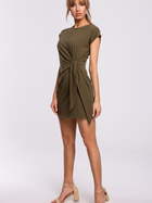 Плаття-футболка коротке літнє жіноче Made Of Emotion M508 2XL Хакі (5903068477805) - зображення 1