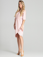 Sukienka midi letnia damska Figl M702 L Różowa (5902194379946) - obraz 4