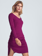 Sukienka krótka jesienna damska Figl M714 XL Fuksja (5902194383523) - obraz 1