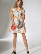 Плаття-сорочка коротке літнє жіноче Figl M739 XL Різнокольорове (5902194385787) - зображення 3