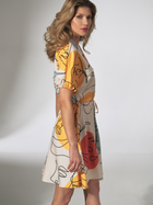 Плаття-сорочка коротке літнє жіноче Figl M739 XL Різнокольорове (5902194385787) - зображення 5