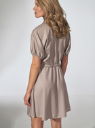 Плаття-сорочка коротке літнє жіноче Figl M739 L Бежеве (5902194385855) - зображення 4