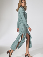 Плаття-сорочка міді літнє жіноче Figl M740 L М'ятне (5902194386050) - зображення 6