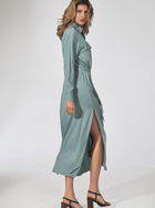 Плаття-сорочка міді літнє жіноче Figl M740 XL М'ятне (5902194386067) - зображення 5
