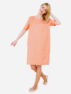 Плаття-футболка коротке літнє жіноче Look Made With Love 444 40-42 Оранжеве (5903999305543) - зображення 3