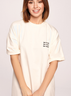 Плаття-футболка міді літнє жіноче BeWear B194 XL Кремове (5903887620376) - зображення 3