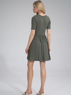 Sukienka trapezowa damska mini Figl M751 XL Khaki (5902194388481) - obraz 2