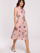 Плаття-сорочка міді літнє жіноче BeWear B230 L Рожеве (5903887656726) - зображення 1