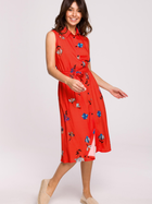 Плаття-сорочка міді літнє жіноче BeWear B230 L Червоне (5903887656771) - зображення 3