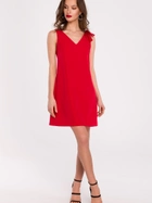 Sukienka krótka letnia damska Makover K128 XL Czerwona (5903887667968) - obraz 1