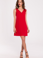 Sukienka krótka letnia damska Makover K128 2XL Czerwona (5903887667975) - obraz 1