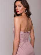 Плаття коротке літнє жіноче Makover K131 XL Світло-рожеве (5903887668415) - зображення 4