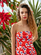 Плаття коротке літнє жіноче Makover K132 XL Червоне (5903887668668) - зображення 7