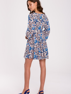 Плаття коротке літнє жіноче Makover K133 S Синє (5903887668781) - зображення 2
