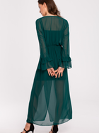 Sukienka trapezowa damska wieczorowa Makover K136 XL Zielona (5903887669368) - obraz 2