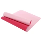 Коврик для фитнеса и йоги двухслойный Sp-Sport Fit 3046 размер 183x61x0,6см Light Pink-Fuchsia