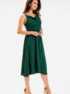 Плаття міді літнє жіноче Awama A579 XL Темно-зелене (5902360580404) - зображення 3