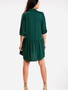 Плаття-сорочка коротке літнє жіноче Awama A584 S-M Темно-зелене (5902360581036) - зображення 2