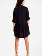 Плаття-сорочка коротке літнє жіноче Awama A584 S-M Чорне (5902360581012) - зображення 4