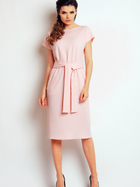 Sukienka midi letnia damska Awama A142 S Różowa (5902360515635) - obraz 1