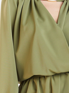Sukienka kopertowa krótka jesienna damska Awama A268 L-XL Khaki (5902360536685) - obraz 7