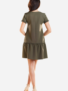 Sukienka trapezowa damska mini Awama A273 M Khaki (5902360537439) - obraz 2