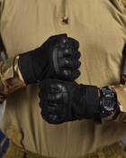 Перчатки беспалые OUTDOOR TACTICS с защитой black M - изображение 4