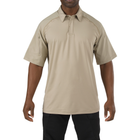 Футболка Поло тактична з коротким рукавом 5.11 RAPID PERFORMANCE POLO - SHORT SLEEVE XL Silver Tan