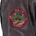 Куртка лётная кожанная Sturm Mil-Tec Flight Jacket Top Gun Leather with Fur Collar 3XL Brown - изображение 6