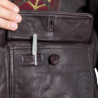 Куртка лётная кожанная Sturm Mil-Tec Flight Jacket Top Gun Leather with Fur Collar 3XL Brown - изображение 12
