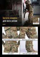 Бойові штани IDOGEAR G3 Combat Pants Multicam з наколінниками XL - зображення 9