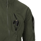 Куртка тактическая Helikon-Tex Флисовая на замке L Олива ALPHA TACTICAL JACKET - GRID FLEECE L OLIVE GREEN (BL-ALT-FG-02-B05-L) - изображение 8