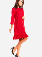 Sukienka midi jesienna damska Infinite You M185 S Czerwona (5902360526983) - obraz 4