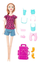 Лялька з аксесуарами Ciuciubabka Мандрівниця з валізою 30 см (5901384729950) - зображення 2