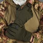 Плотные защитные перчатки Patriot с откидными пальцами и резиновыми накладками олива размер 2XL - изображение 1