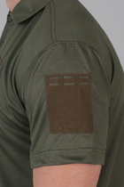 Чоловіча потовідвідна футболка Поло Coolmax у кольорі олива 56 - зображення 4