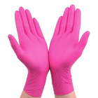 Перчатки нитриловые (розовые),100 шт (50 пар) CEROS, S - изображение 8