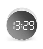 Настільний електронний годинник VST-6505/5427 Mirror, Білий корпус, Біла підсвітка