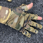 Влагоотводные перчатки Coolmax со съемными пальцами мультикам размер L - изображение 3