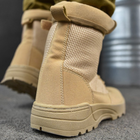 Мужские замшевые ботинки Monolit с сетчатыми вставками койот размер 41 - изображение 4