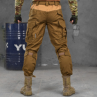 Мужские штаны с наколенниками 7.62 рип-стоп / Брюки с эластичными вставками койот размер 3XL - изображение 4