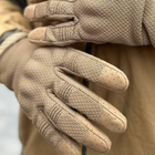 Літні Сітчасті Рукавиці з посиленими пальцями та антиковзним покриттям койот розмір M - зображення 8