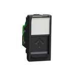 Розетка комп'ютерна Schneider Unica New NU341054 антрацит