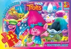 Пазлы G Toys "Тролли" TR 0077(62), 35 элементов, с постером, в коробке