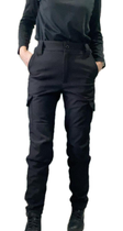 Женские полицейские тактические брюки 54 черные утепленные - изображение 9
