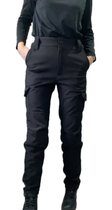 Жіночі поліцейські тактичні штани 52 чорні утеплені - зображення 9