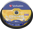 Verbatim DVD+RW 4,7 GB 4x Ciasto 10 szt. (23942434887) - obraz 1
